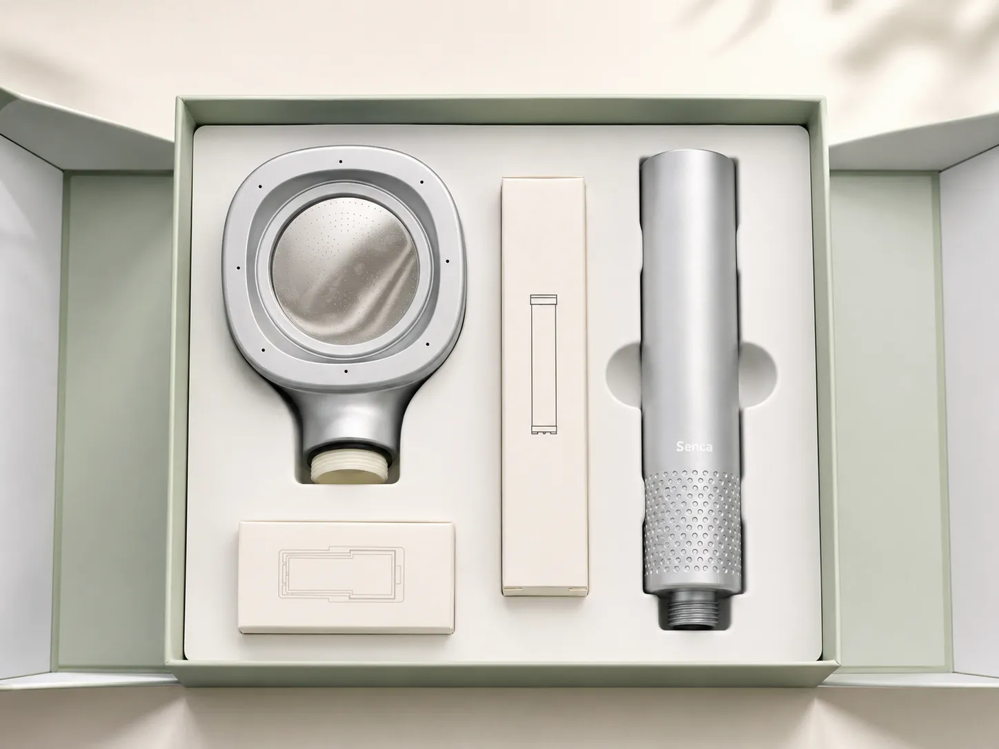 Senca Lumen packaging, opened